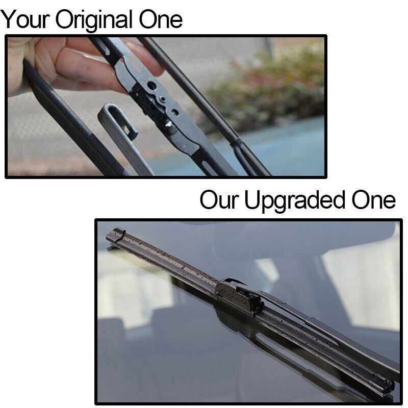 18"/18" Windshield Wiper Blades Premium Rubber J-Hook Window Left & Right Wipers