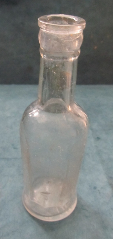 Vintage tiny 1/10 pint glass bottle