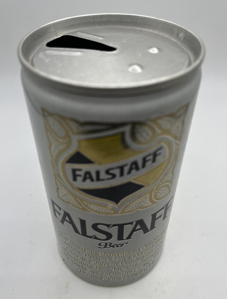 Falstaff Empty Beer Can 12oz Vintage Pull Tab