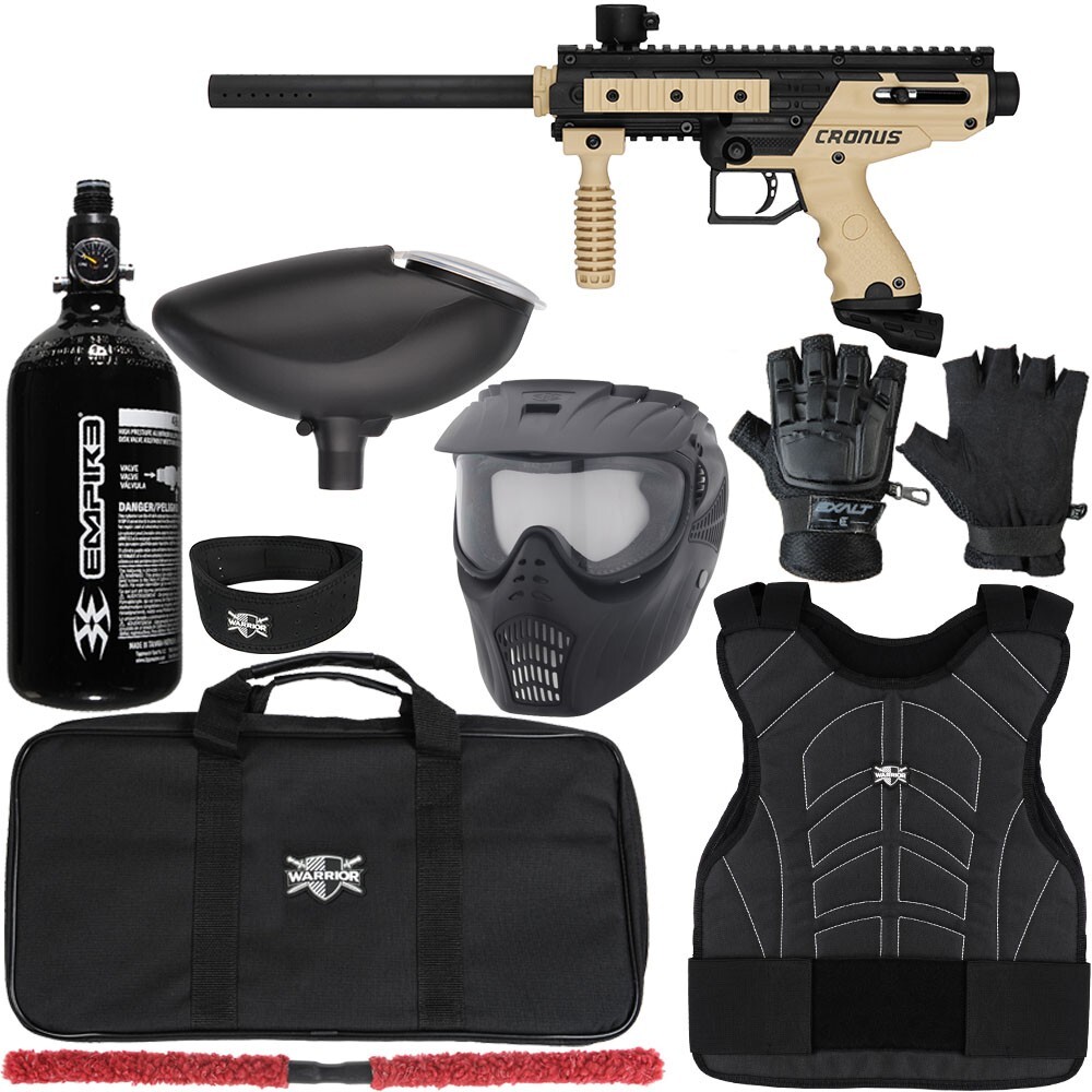 Tippmann Cronus Basic Level 1 Protector Paintball Gun Kit - Sml/Med - Tan