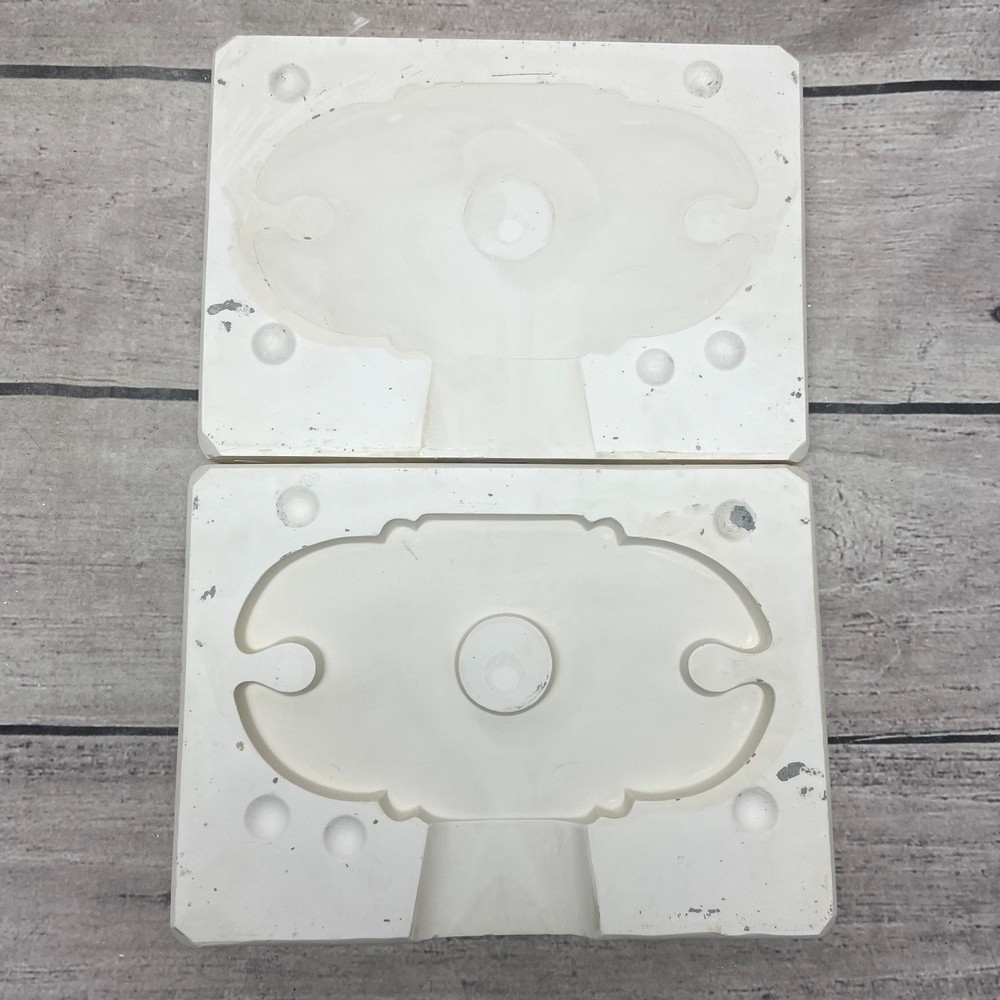 2003 Boothe Ceramic Casting Mold Traditional Wine Trivet Glass #1795