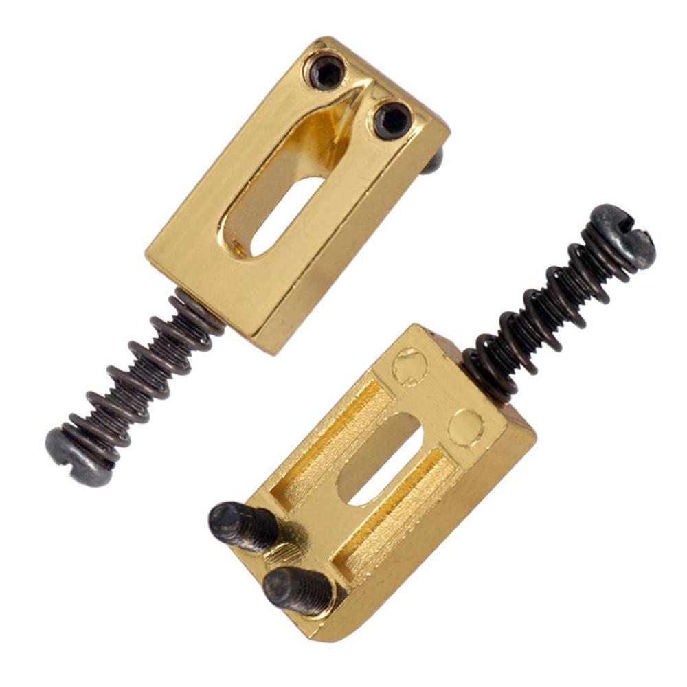 6Pcs Golden Electric Guitar String Bridge Saddles Set