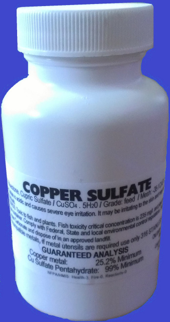Copper Sulfate 200 Gram Jar