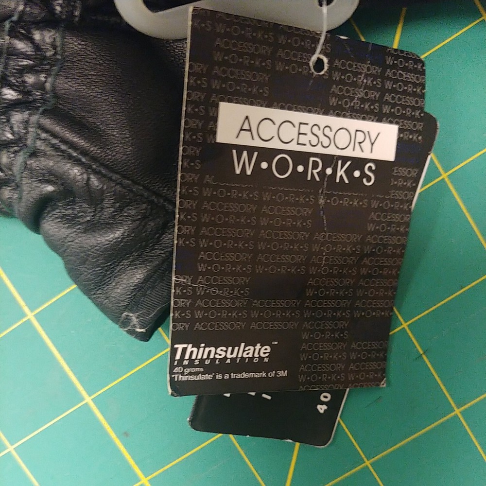 NOS Thinsulate by 3M Size XL Black fleece lined