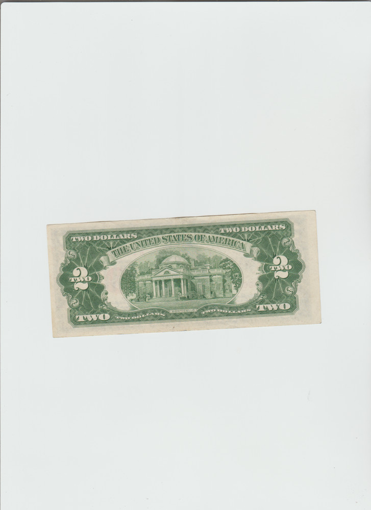 1953 $2 Red Seal Note in lightly circulated condition.