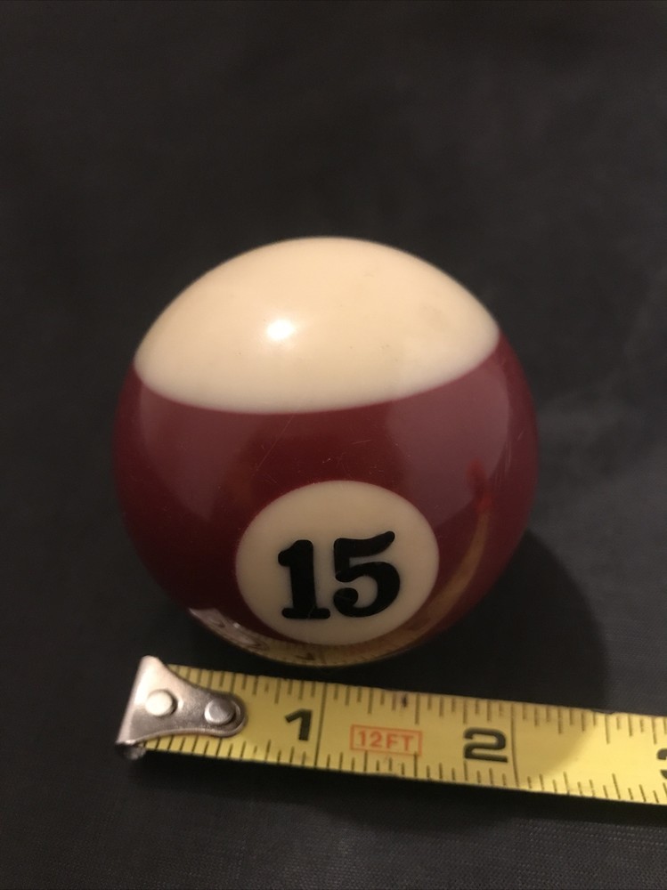 Billiard Pool Ball - Replacement # 15 Vintage