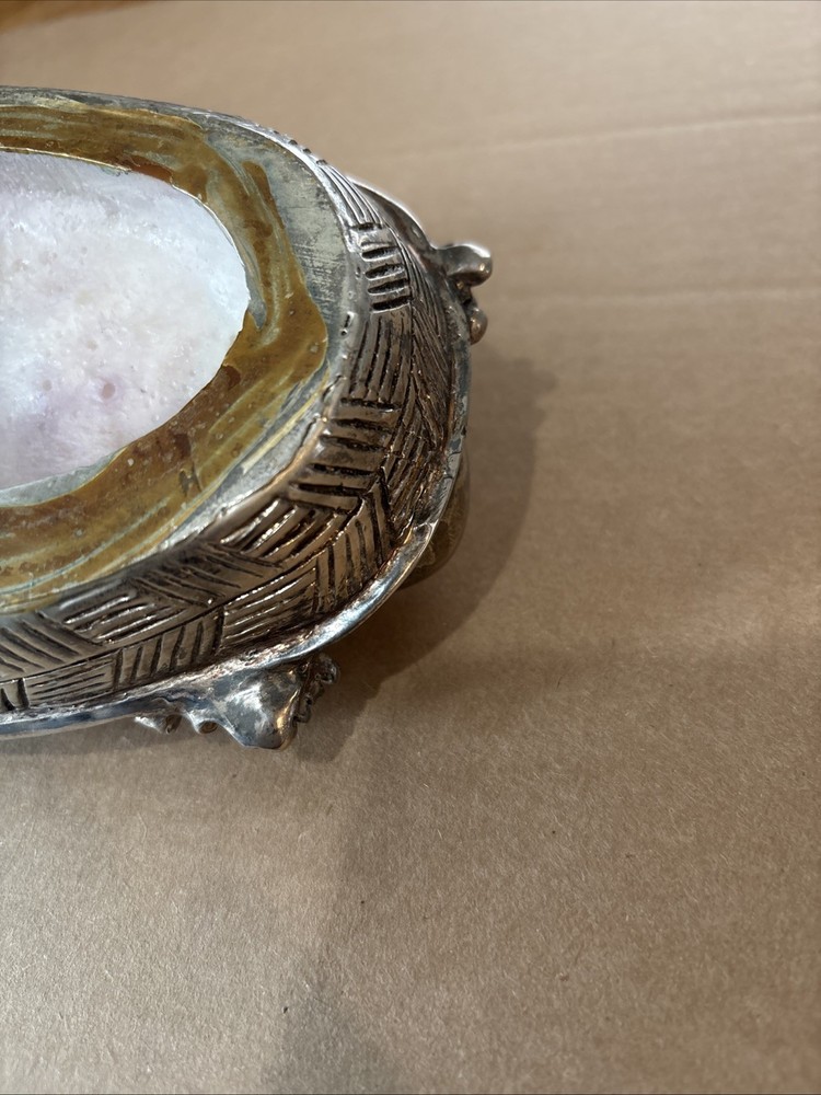 Vintage Silver Metal Fruit Bowl