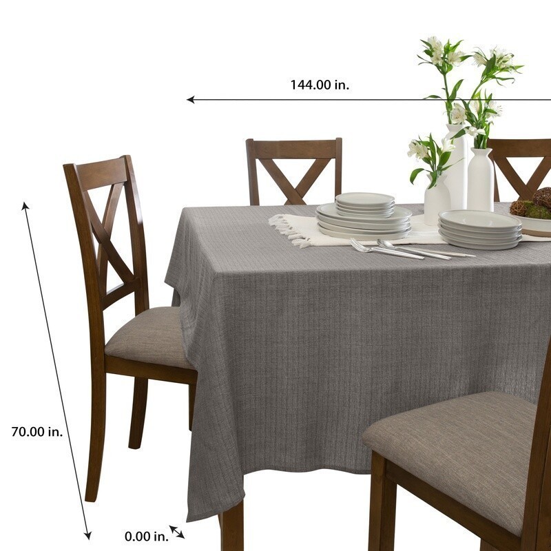 Water Resistant Tablecloth Wrinkle Resistant Machine Washable Woven Texture New