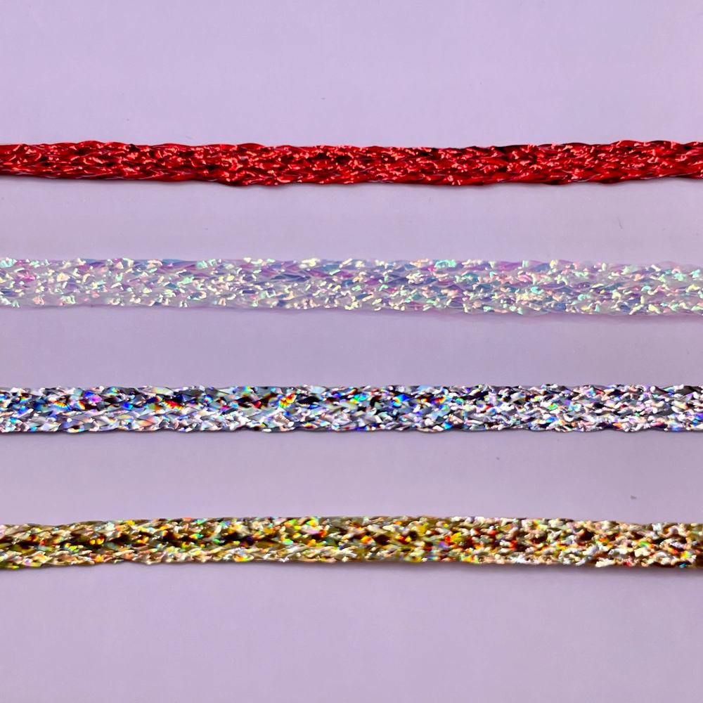 Upavon Metallic Flat Braid