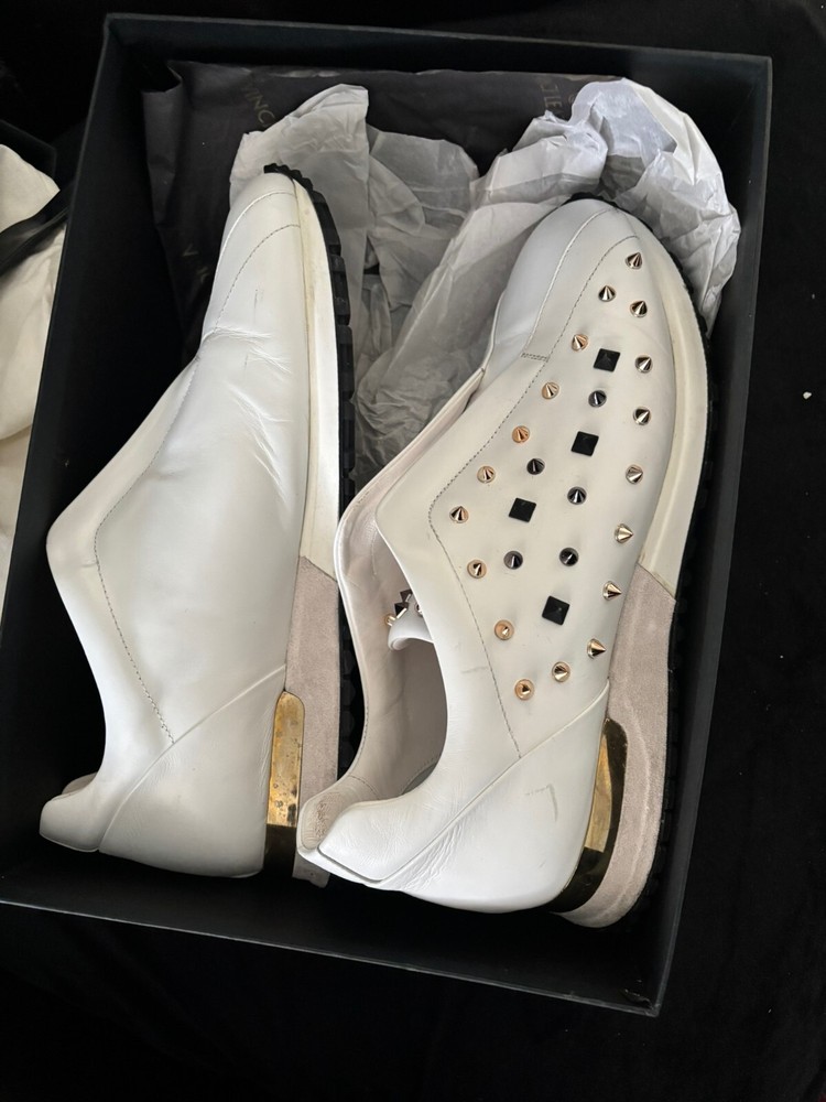 Vinci Leather Spiked Shoes