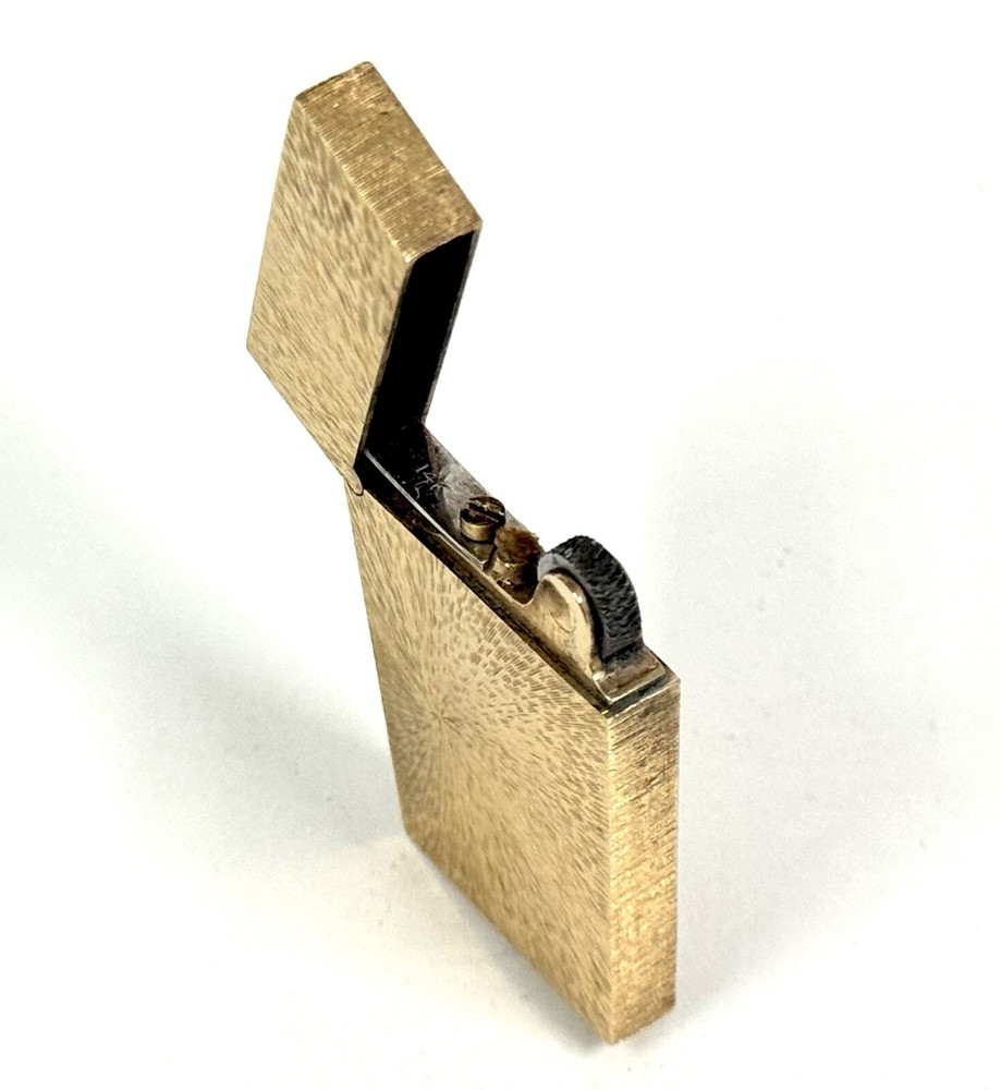 Vintage Solid 14k Solid Gold 31.2 Lighter Minimal Art Deco MCM As Is