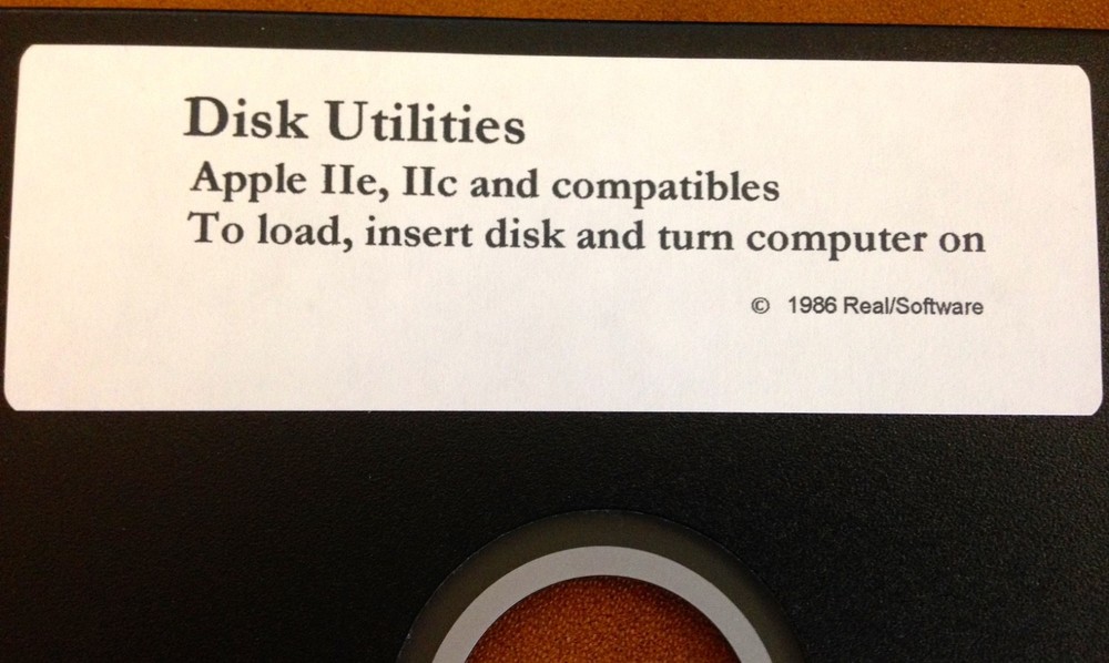 Disk Utilities / Real Software / Apple II, IIe, IIc, & IIgs Computers