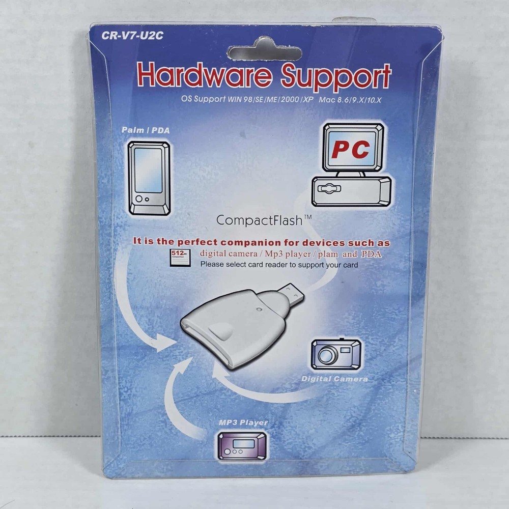 Compact flash Card Reader PNP For CF Memory Card CR-V7-U2C