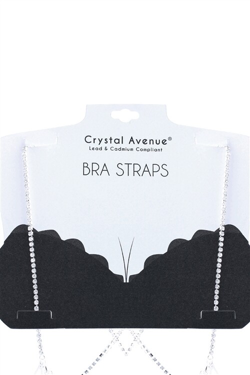 Rhinestone Bra Strap Set Single Row