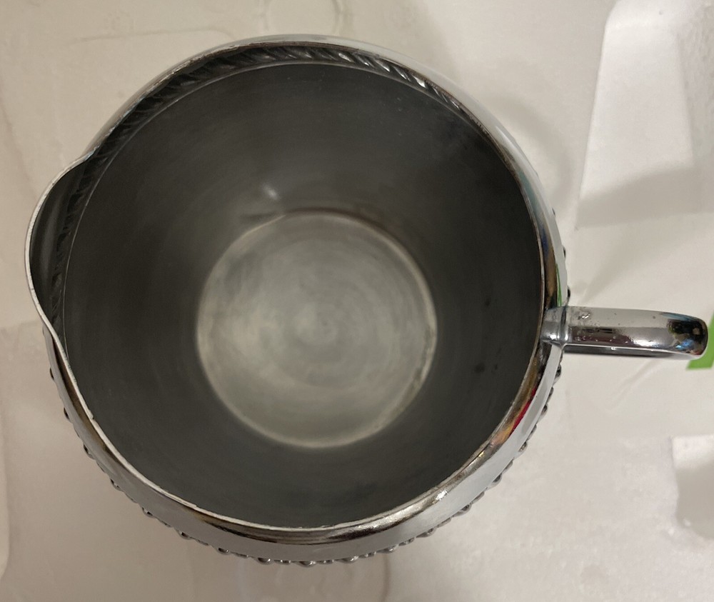 Irvinware 1971 Silver Plated Creamer Cup Chrome Mirror Finish Tableware