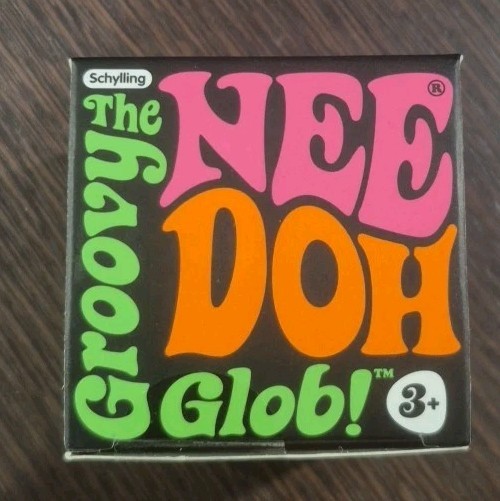NeeDoh Original Groovy Squish Toy Orange