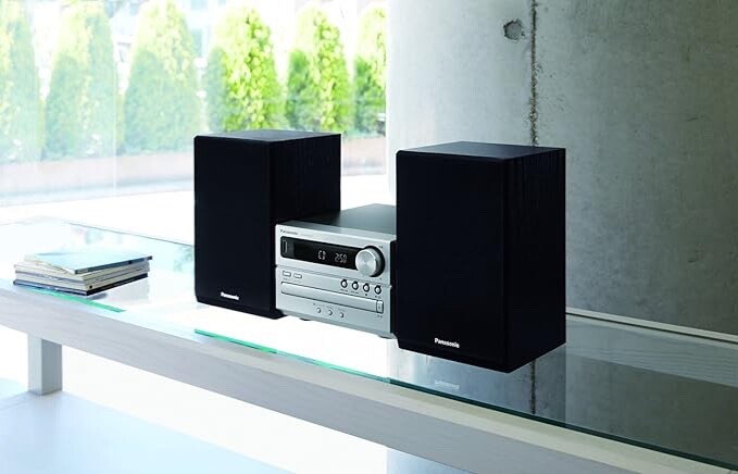 Panasonic Mini-component CD Stereo system SC-PM250-S Silver USB Memory Bluetooth