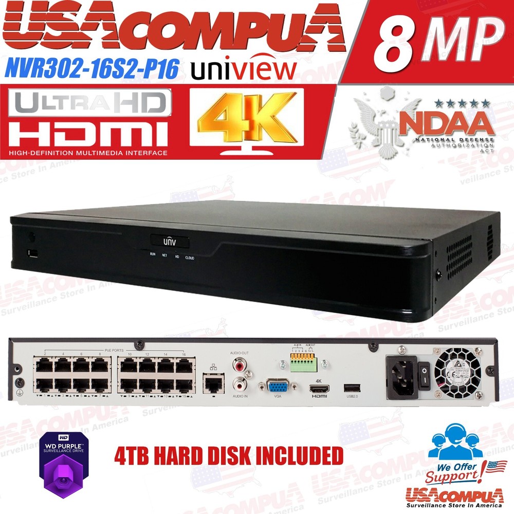 CCTV 16ch 4K NVR NDAA Network 12 x 5MP Audio IP Security Camera System Kit