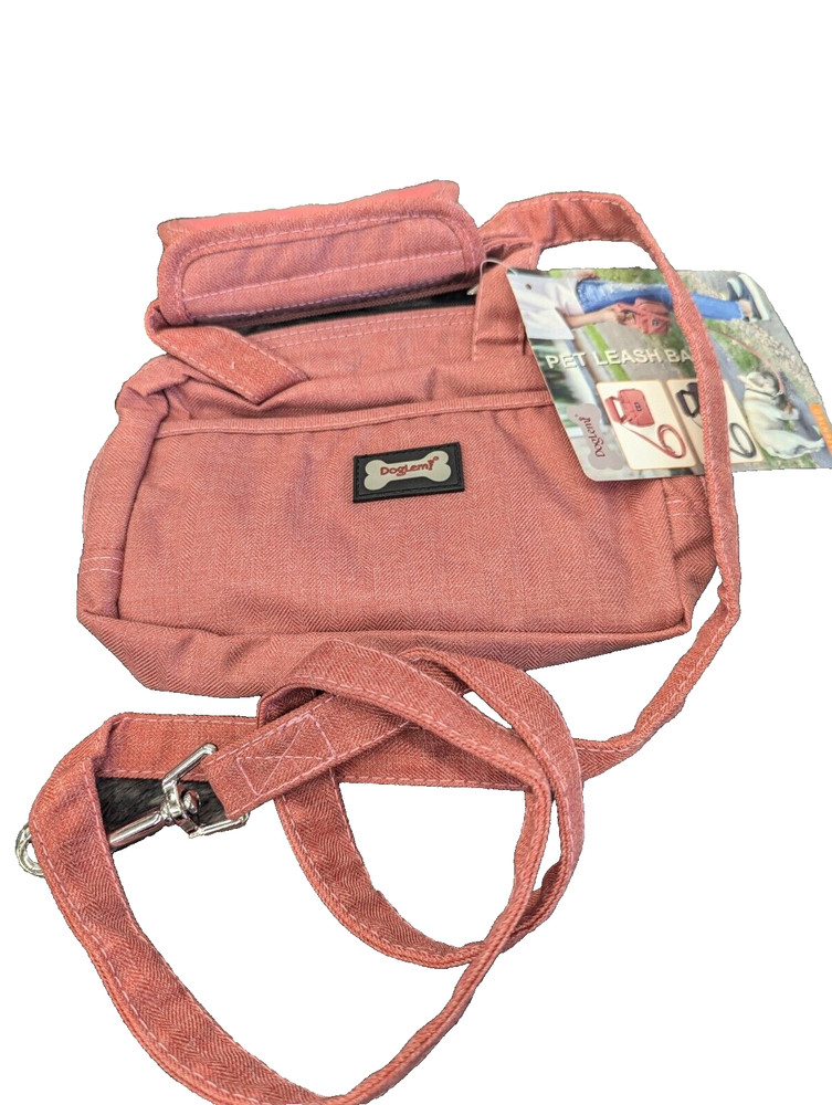 DogLemi Pet Leash Bag,  Rose   NEW