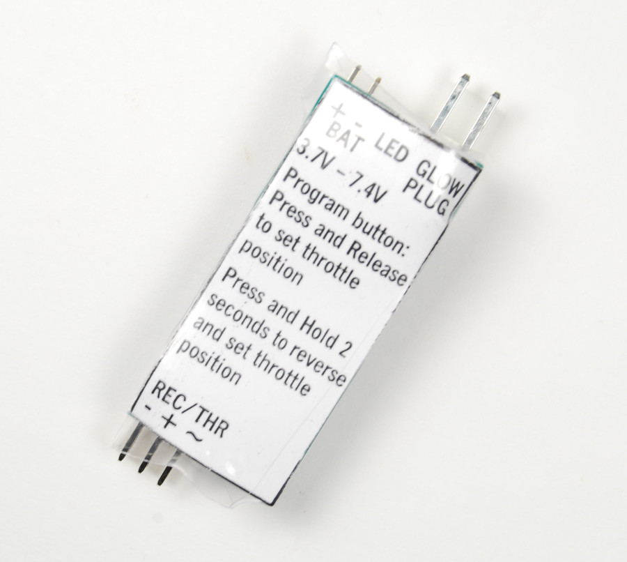 Onboard Glow Plug Driver / Controller - One Button Programming Fits 2.45mm SAITO