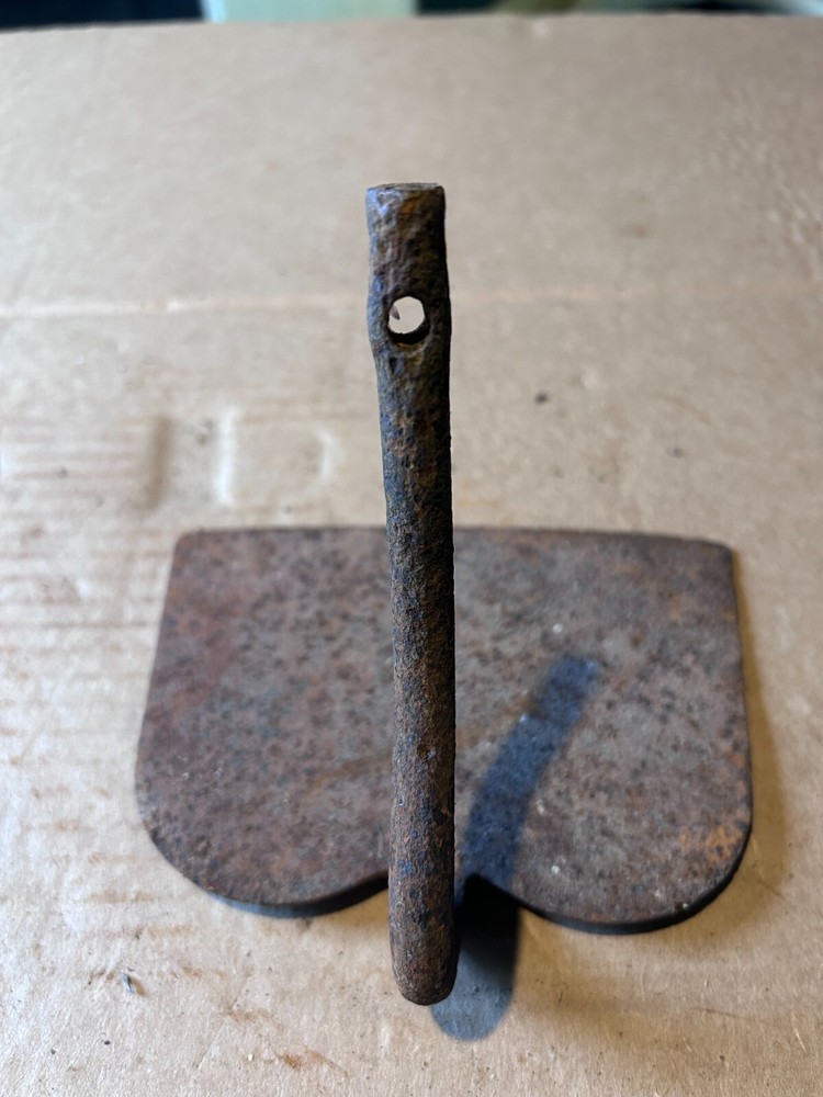 Rustic Original Vintage Primitive Metal Hoe no handle