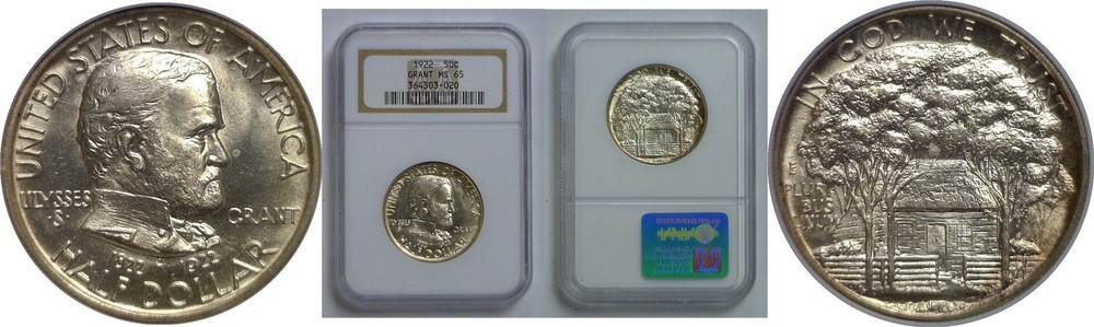 1922 Grant Commemorative Half Dollar   NGC MS-65