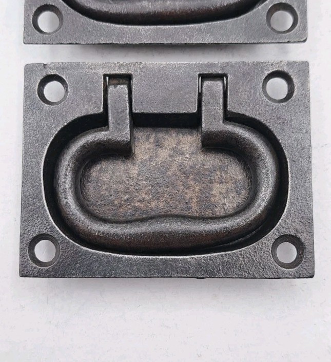 Antique Tool Box Chest Handles Recessed Drop Pulls Vintage Hardware Pair Handle