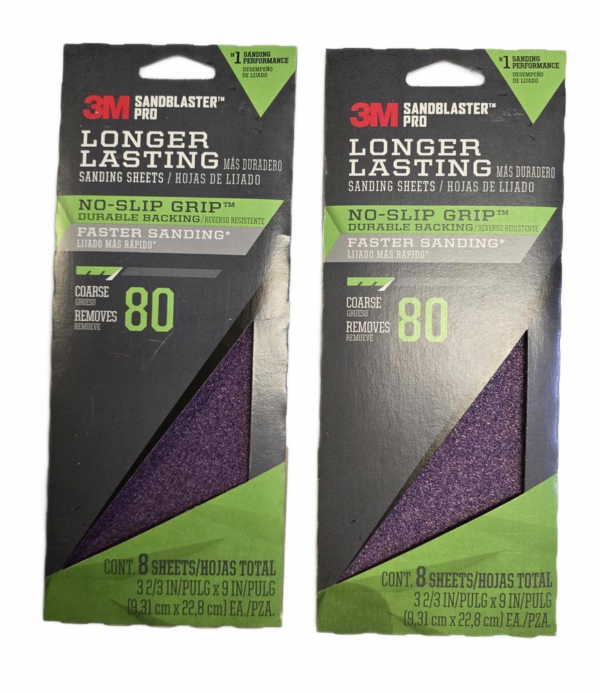 2pk 3M SandBlaster Pro Longer Lasting Sanding Sheets