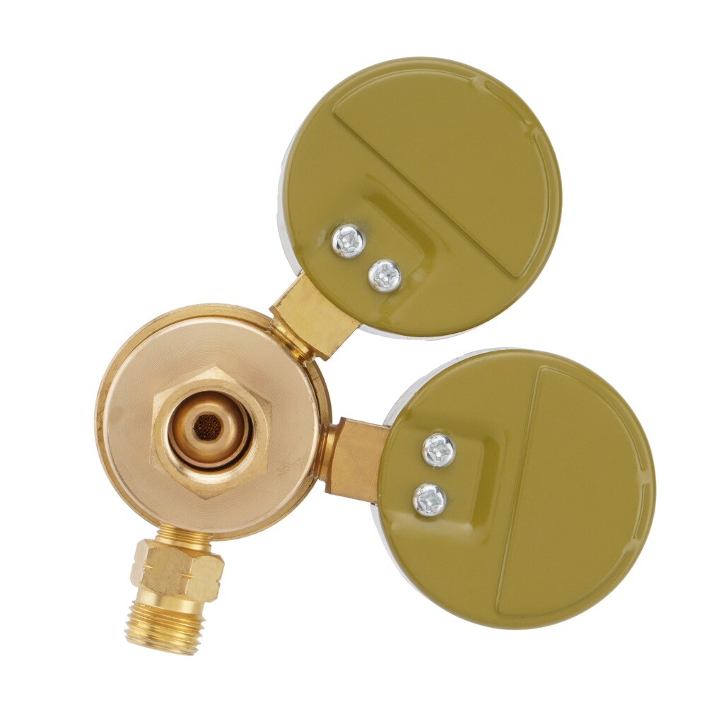 Acetylene & Oxygen Regulator, CGA540 & CGA200, with T-Handle & Hose Connector