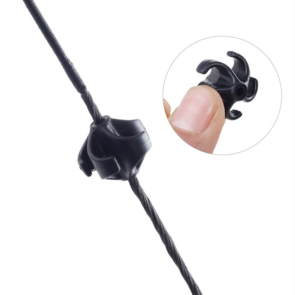 4pcs Archery BowString Stabilizer Silencer Damper Rubber Shock Absorption