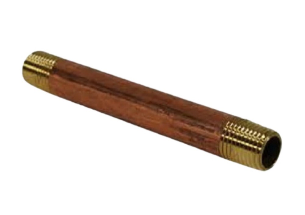 Midland Metal 40-047 40047 3/8" X 4-1/2" Red Brass Pipe Fitting Plumbing Nipple