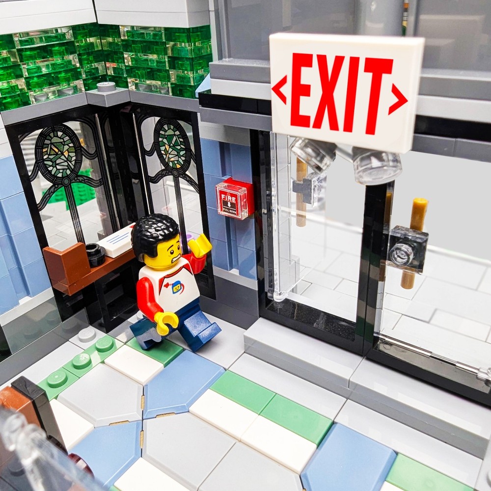 Fire Alarm Pull -Emergency Custom Printed Minifig Scale - Brick City