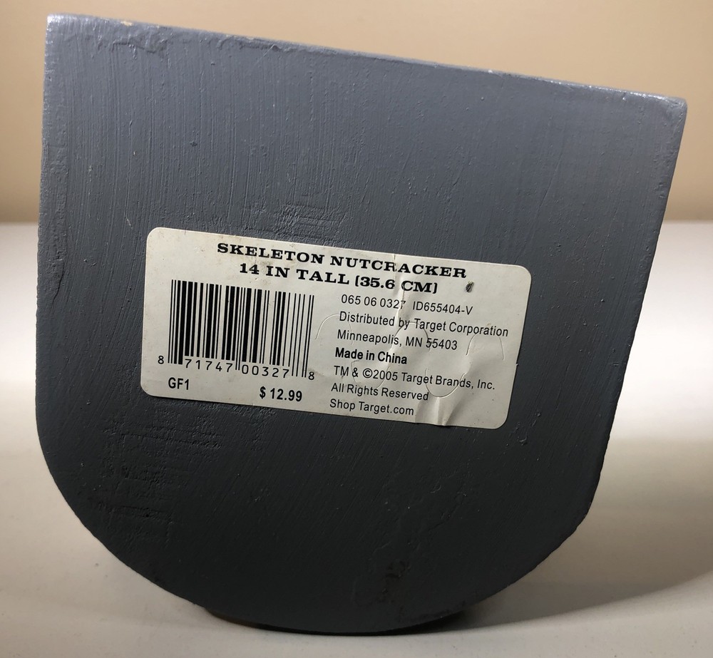 2005 Target SKELETON NUTCRACKER Dangling Arms & Legs Halloween RIP Decor