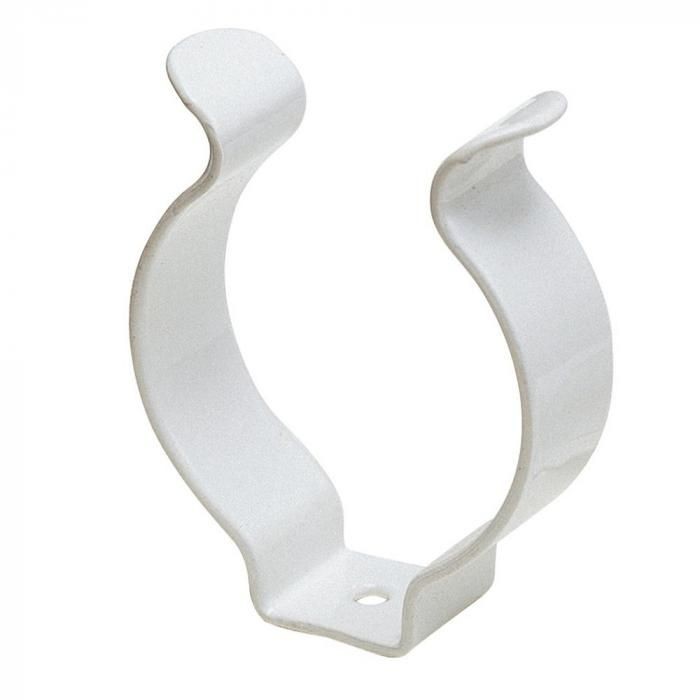 120 x ASSORTED OPEN WHITE TOOL CLIPS open TYPE SPRING STEEL 6mm - 25mm - NEW One