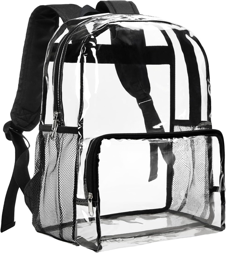 Clear Backpack Heavy Duty - Large Clear Backpacks for School See through Bookbag
