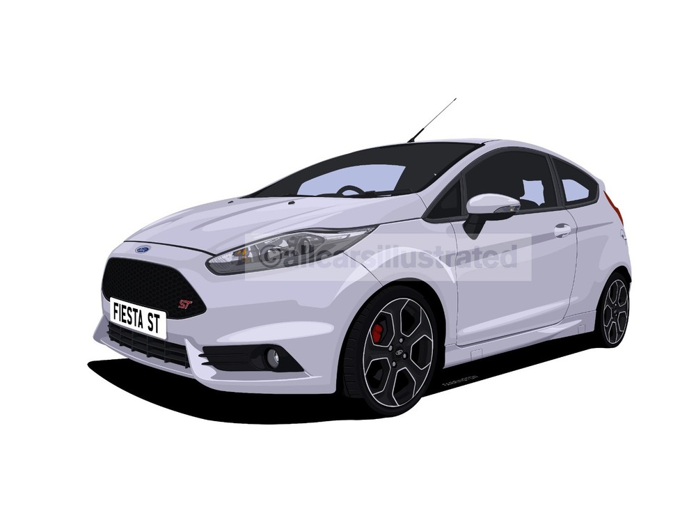 FIESTA ST 200 METAL KEY RING.