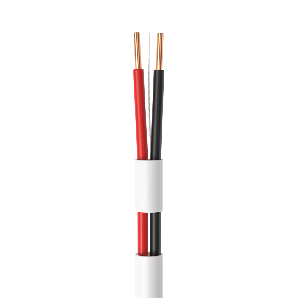 500ft Alarm Security Cable 22/2 Gauge Solid Unshielded CCA Burglar Alarm Wire