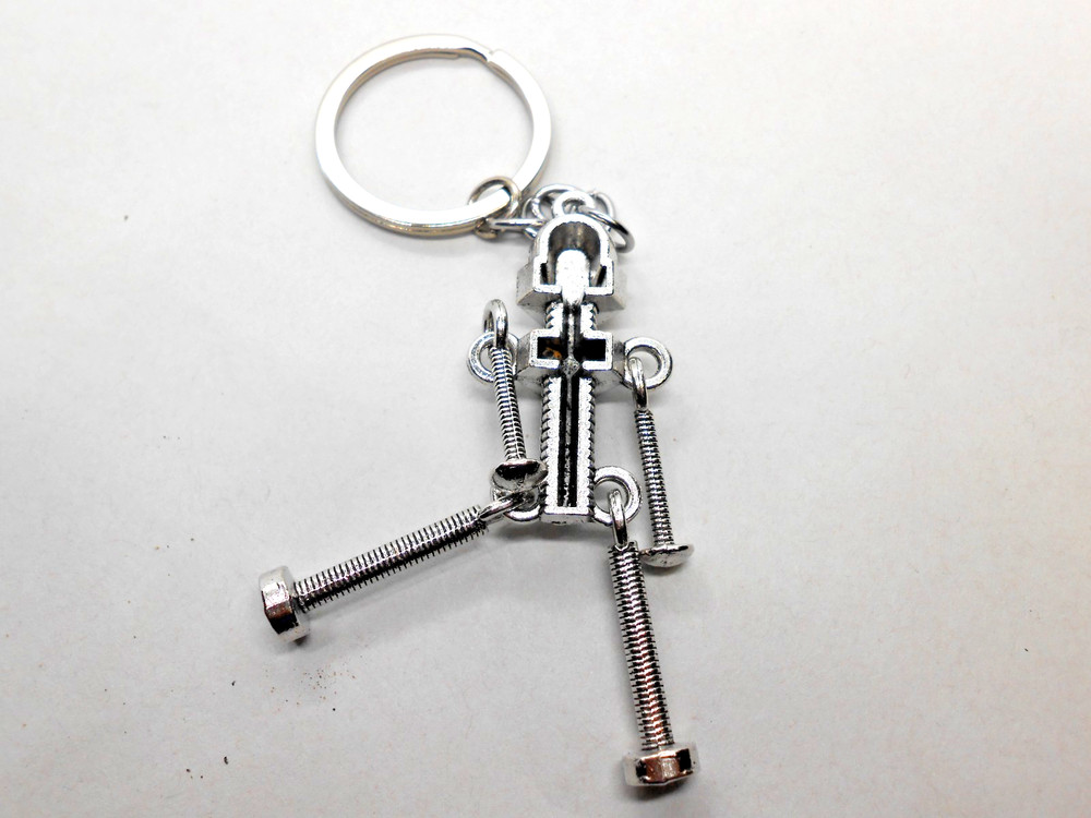 Robot Screw Keychain