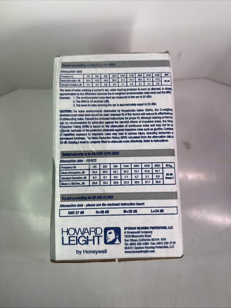 Howard Leight MAX-1 Uncorded Earplugs (100 Pair)