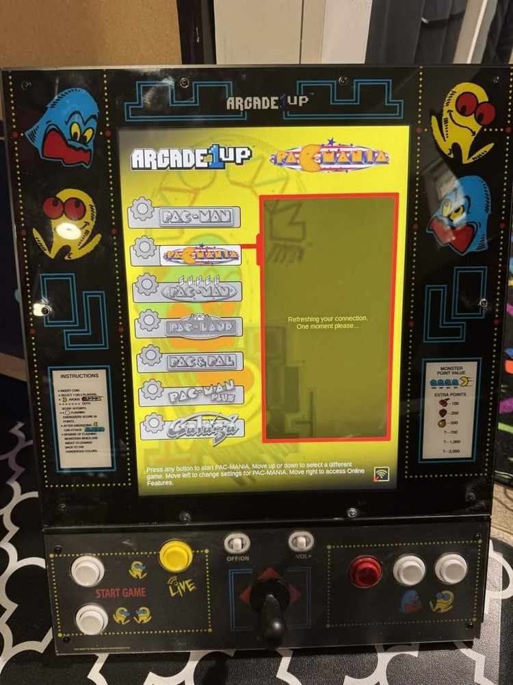 Arcade1Up PAC-MAN Deluxe Arcade encoder SCREEN Control deck pcb panel monitor 1u