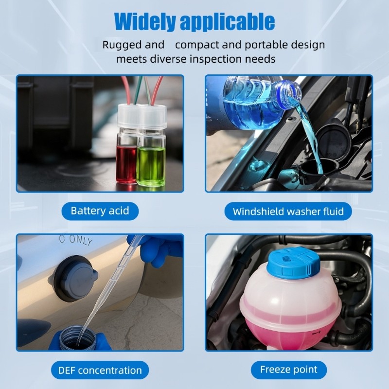 High Precise Handheld Refractometer For Antifreeze And Battery Fluid Testing