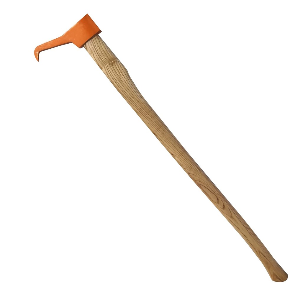 Hookaroon/Pickaroon Logging Tool - Wood Handle, Log Hook for Lifting Moving Fire