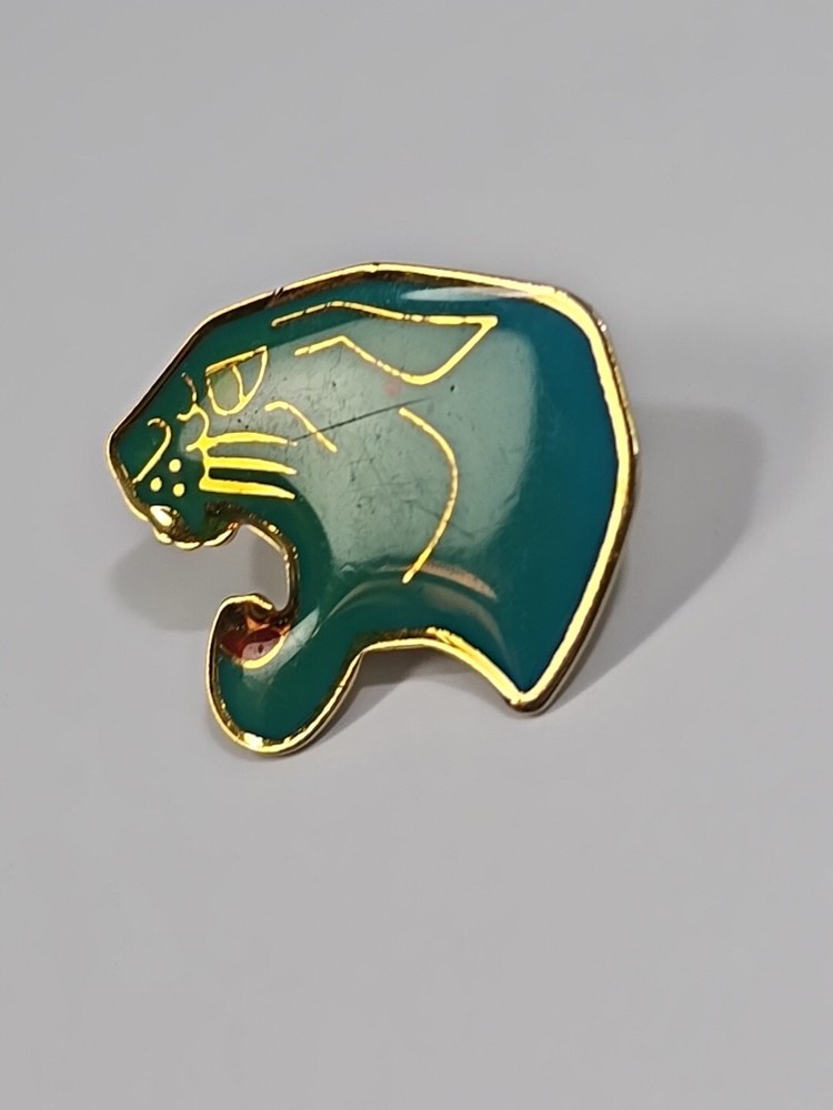 Blue Panther Head Lapel Pin