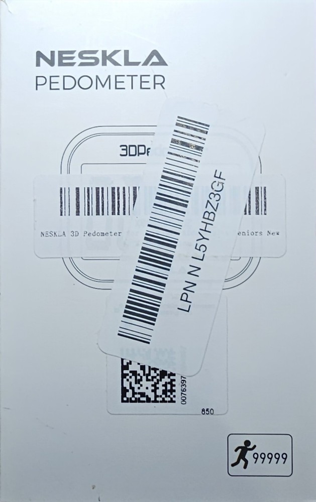 NESKLA Pedometer for Walking - Simple Step Counter for Walking