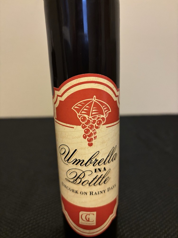 Umbrella In a Wine Bottle