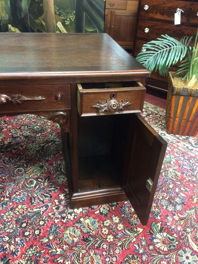 Antique Victorian Partner's Desk