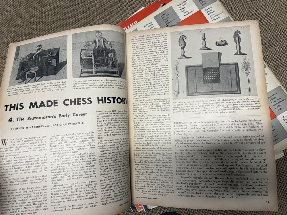 1947 Chess Review magazine, all 12 issues