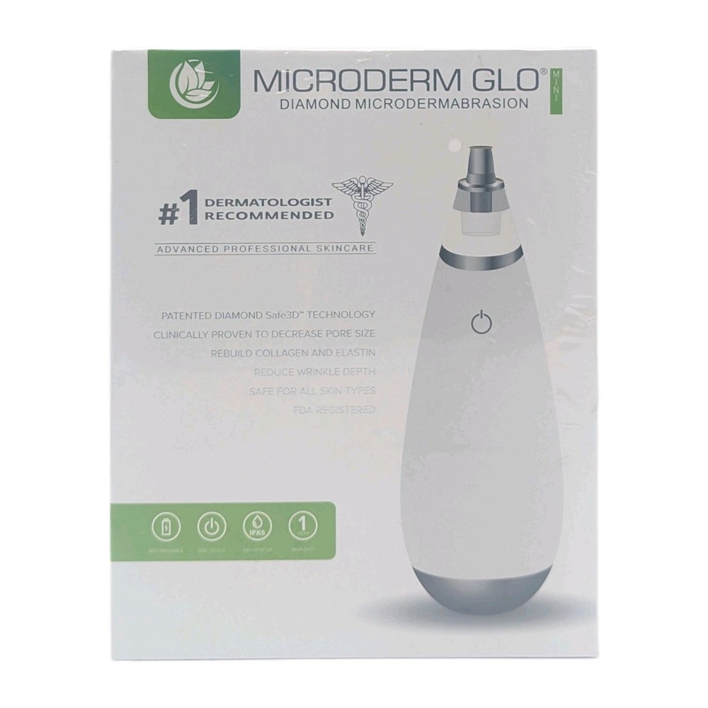 Microderm GLO Mini Diamond Microdermabrasion Machine & Suction Tool For Skincare
