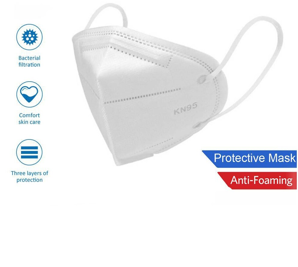 KN95 4 Layer Protective Face Mask Breathable FFPP2 Respirator BFE