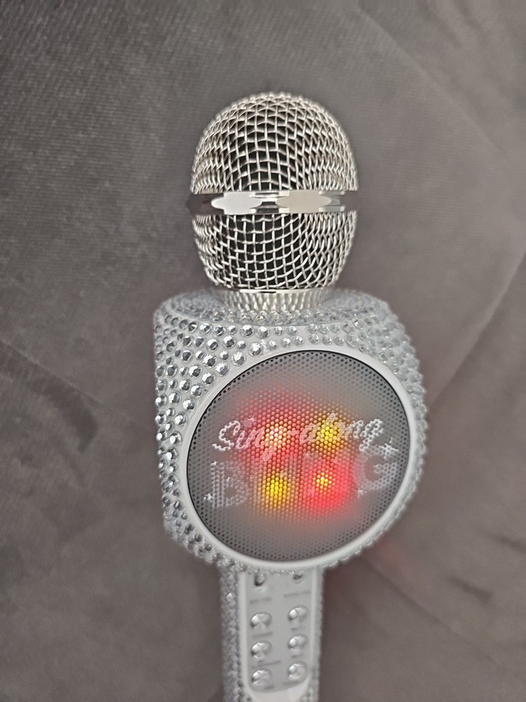 Silver Bing Wireless Sing-Along Karaoke Microphone